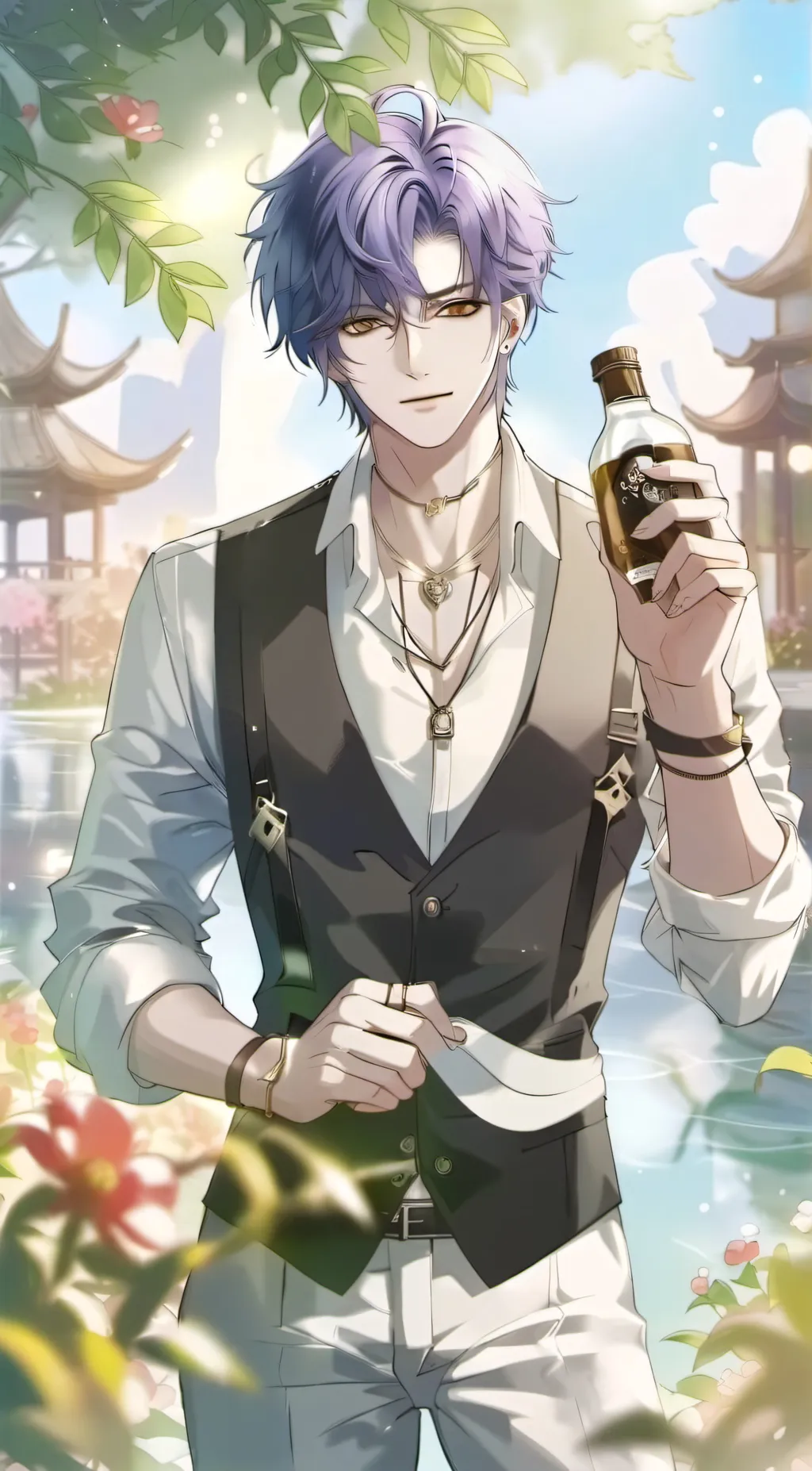 ai character: Adrien  background