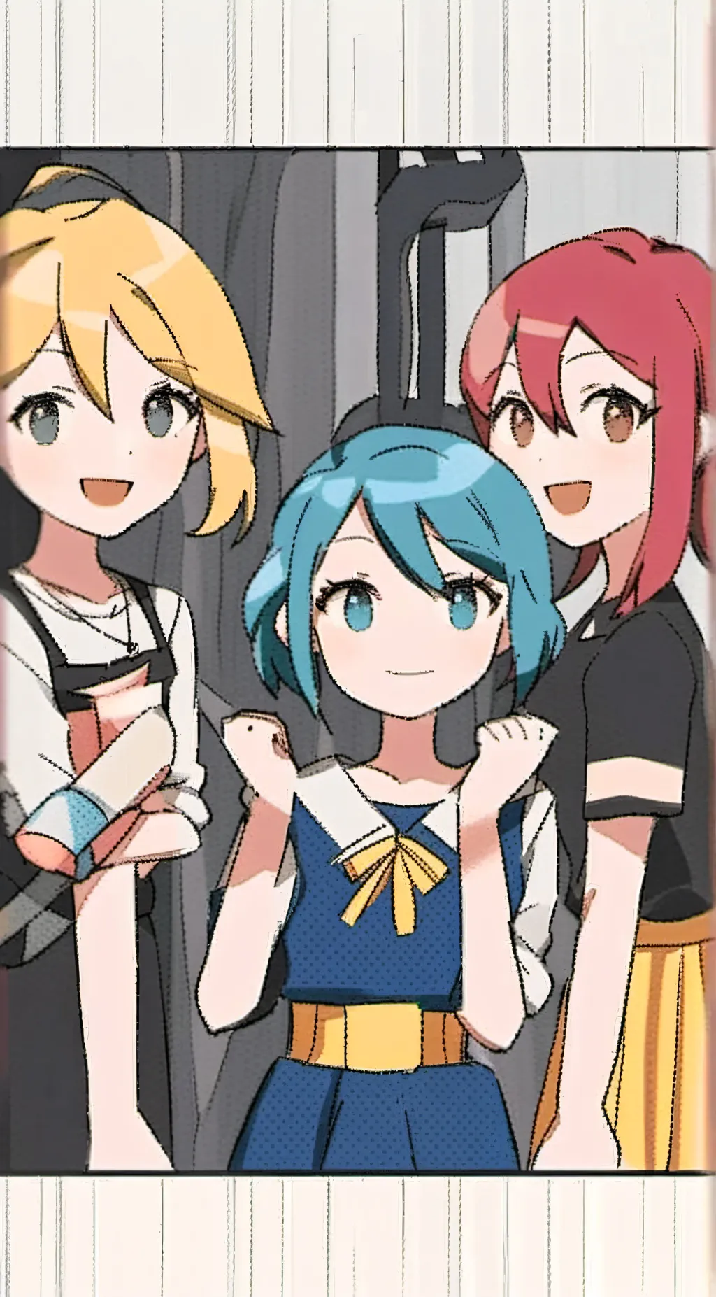 ai character: Miku, Teto, Nero background