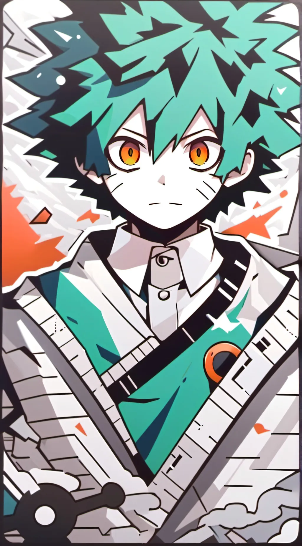 ai character: Deku background