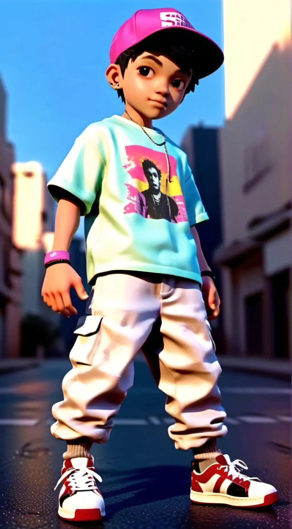 ai character: Breakdancing  background