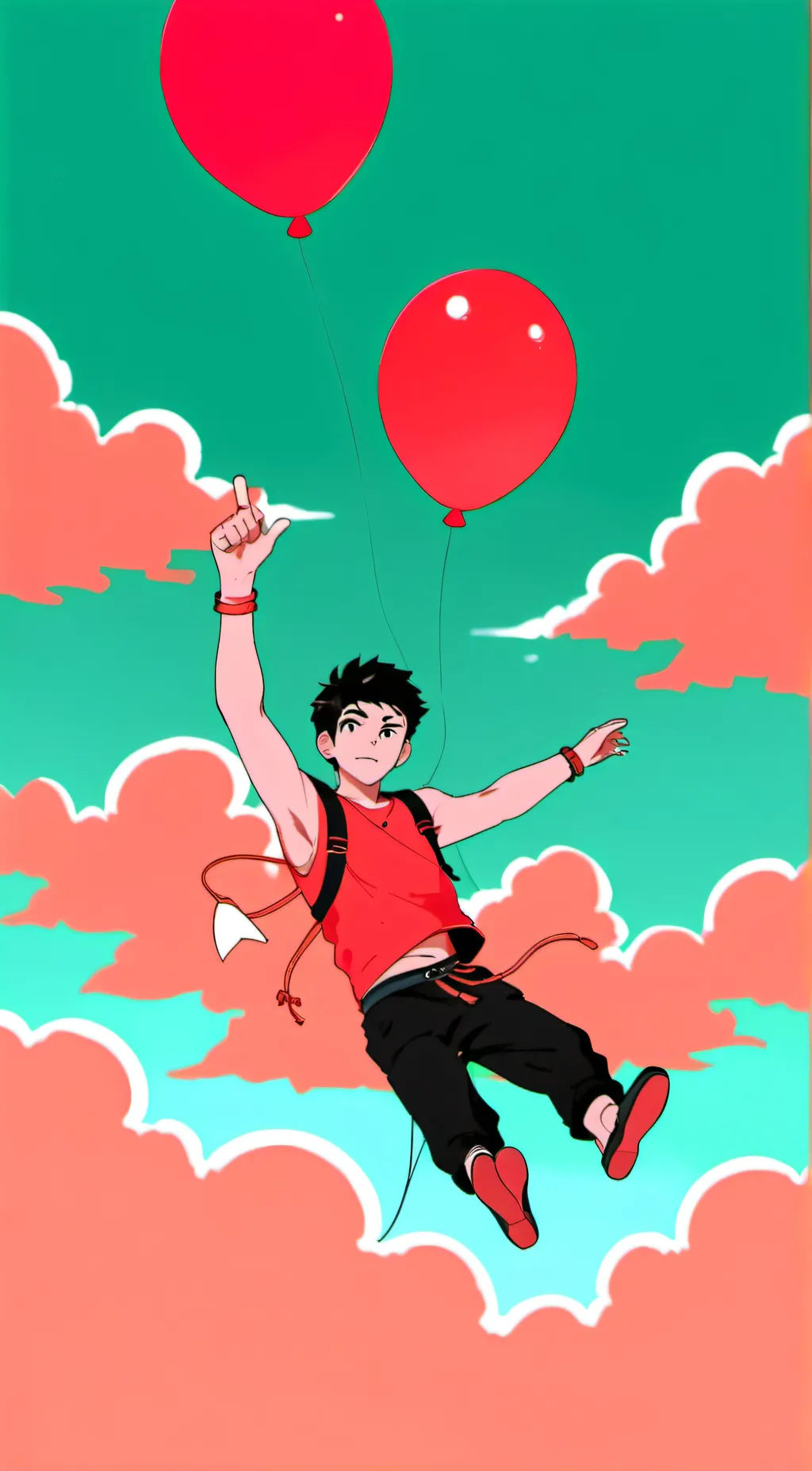 ai character: Balloon background