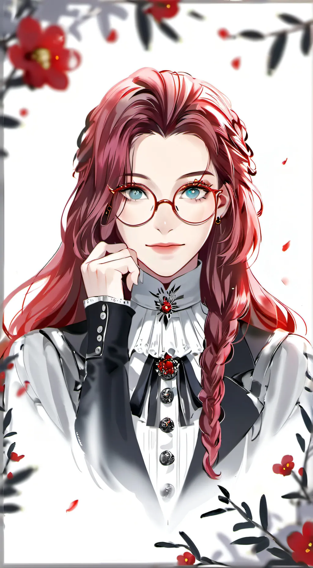 ai character: Rose background