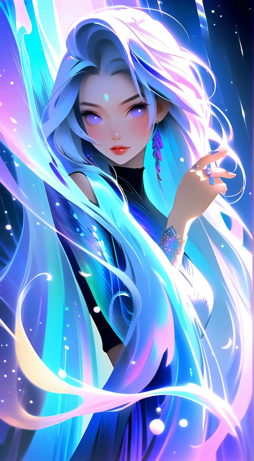 ai character: Sapphire background
