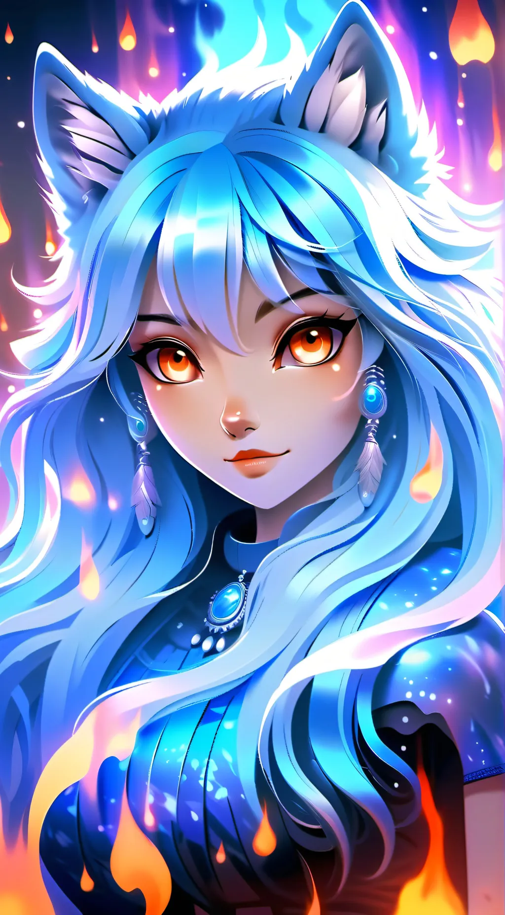 ai character: Ember background