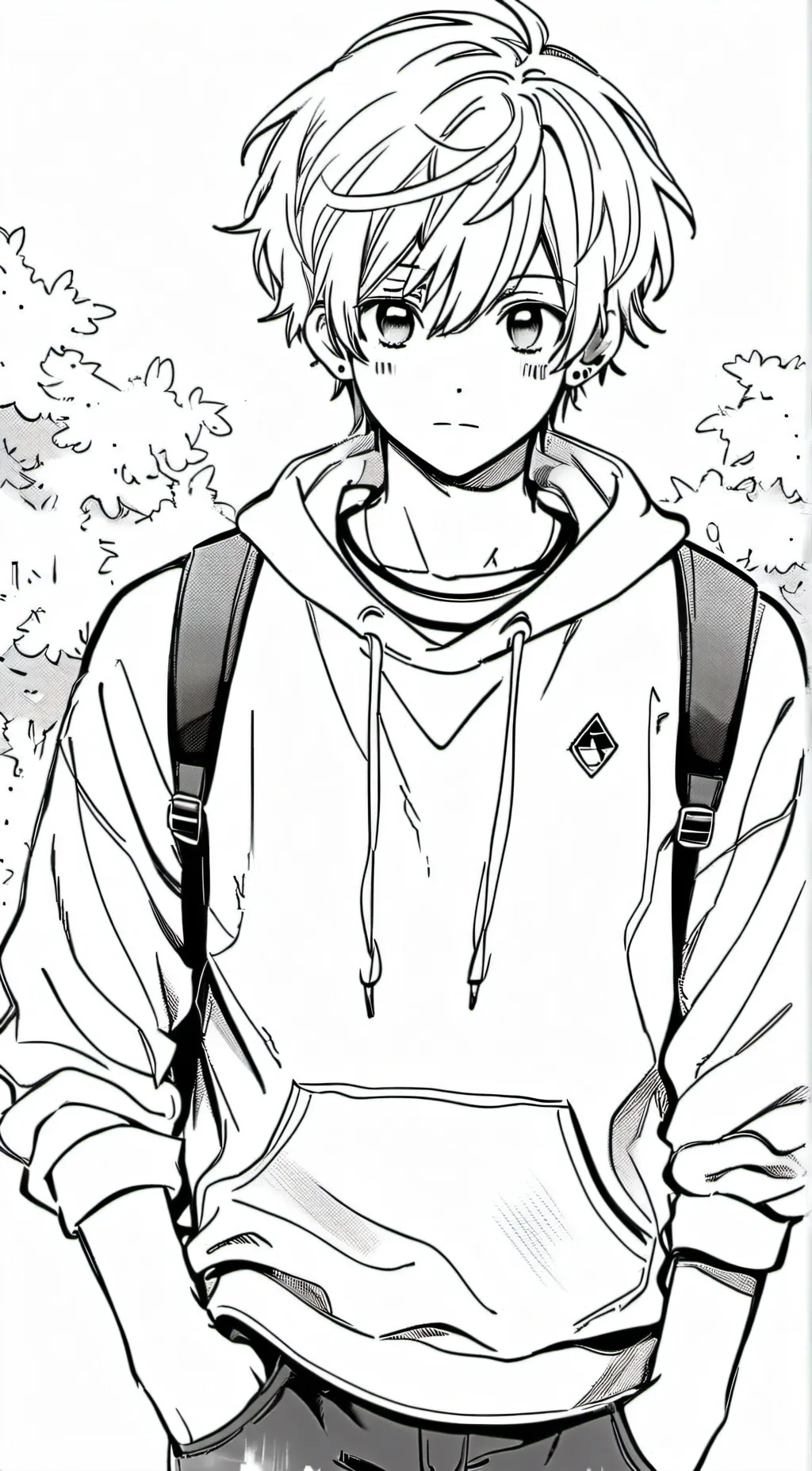 ai character: Landon  background