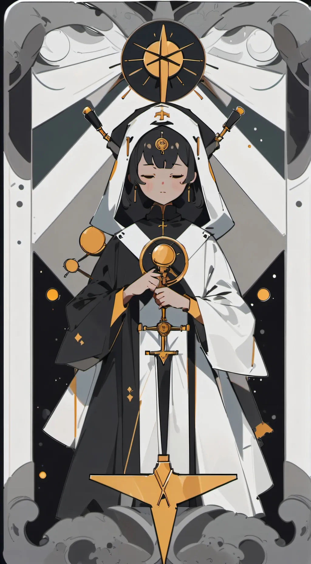 ai character: drillwoman  background