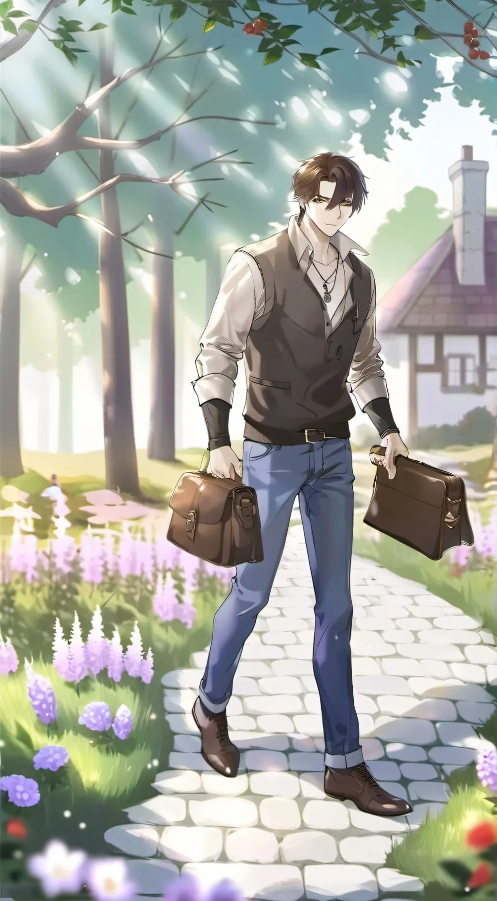 ai character: Leo background