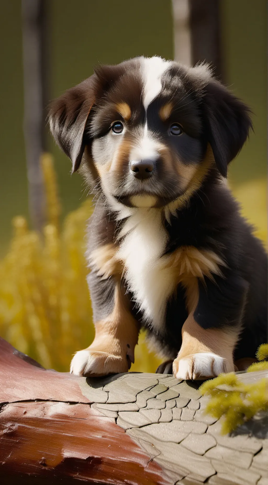 ai character: Dog pup background