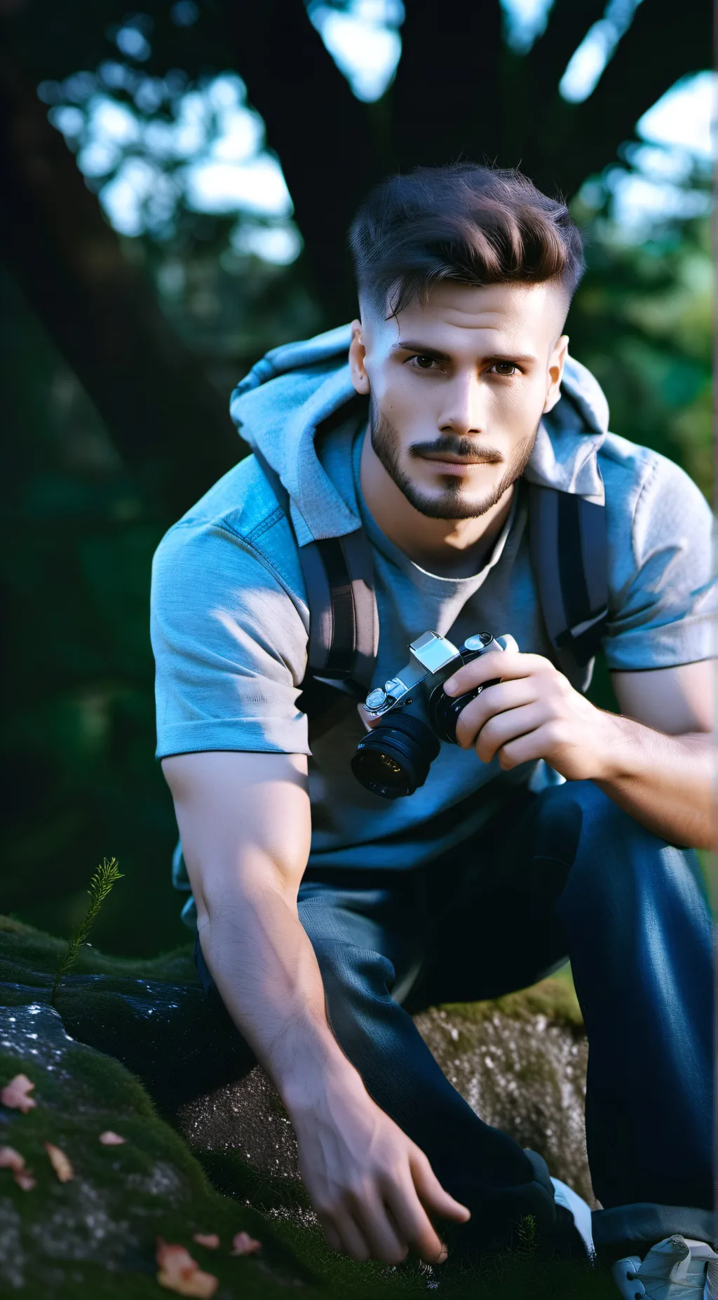 ai character: Leo background