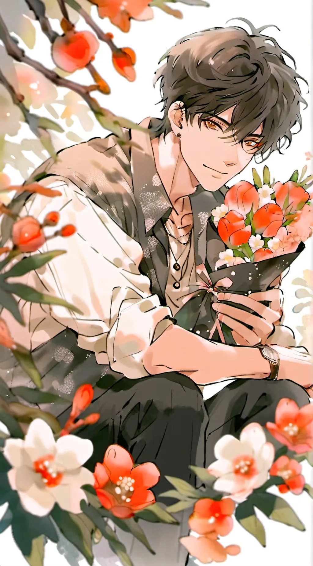 ai character: 🌺Adam🌺 background