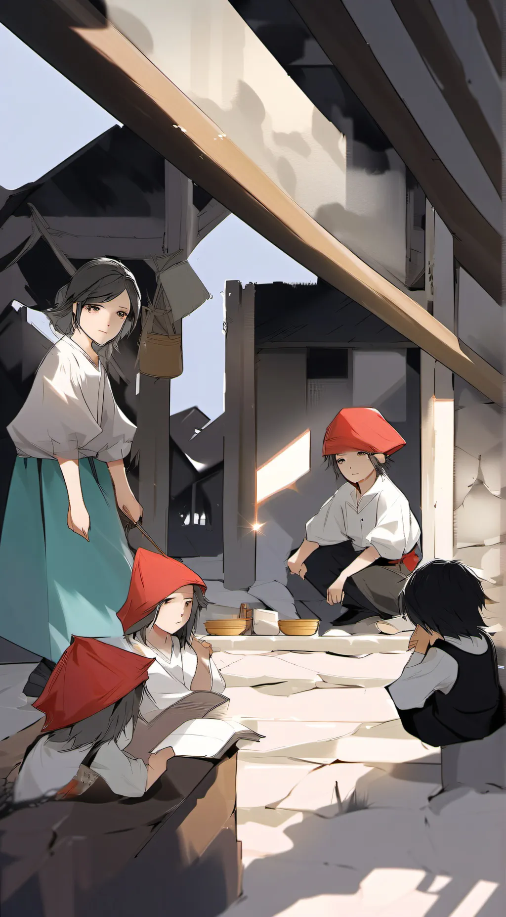 ai character: An orphanage background