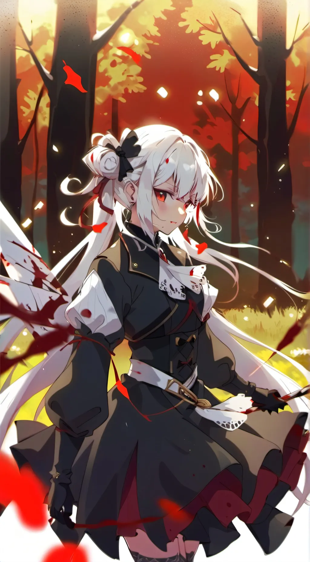 ai character: rose background