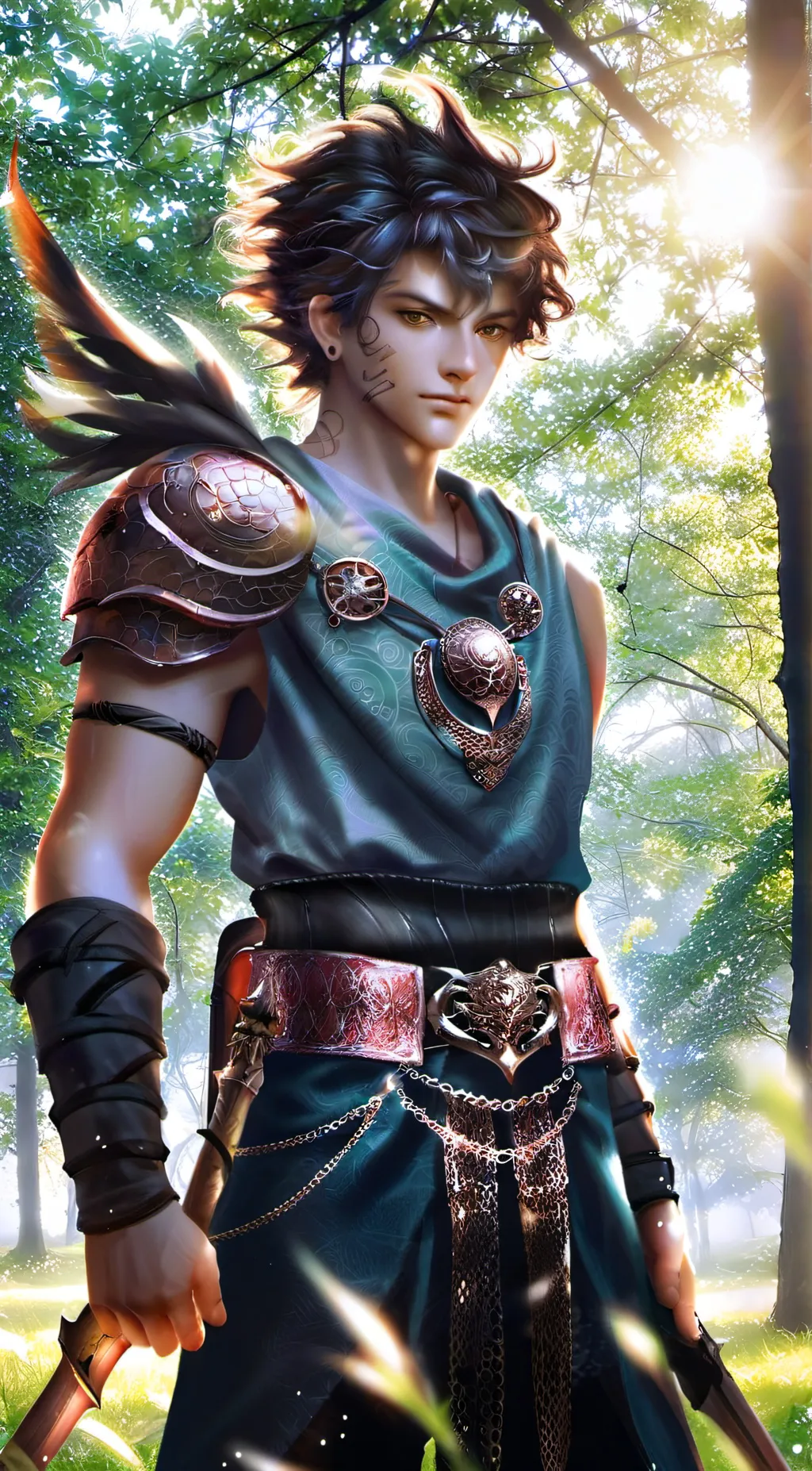 ai character: Percy Jackson  background