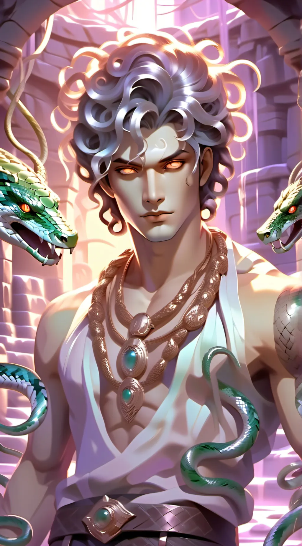 ai character: Madusa's son background