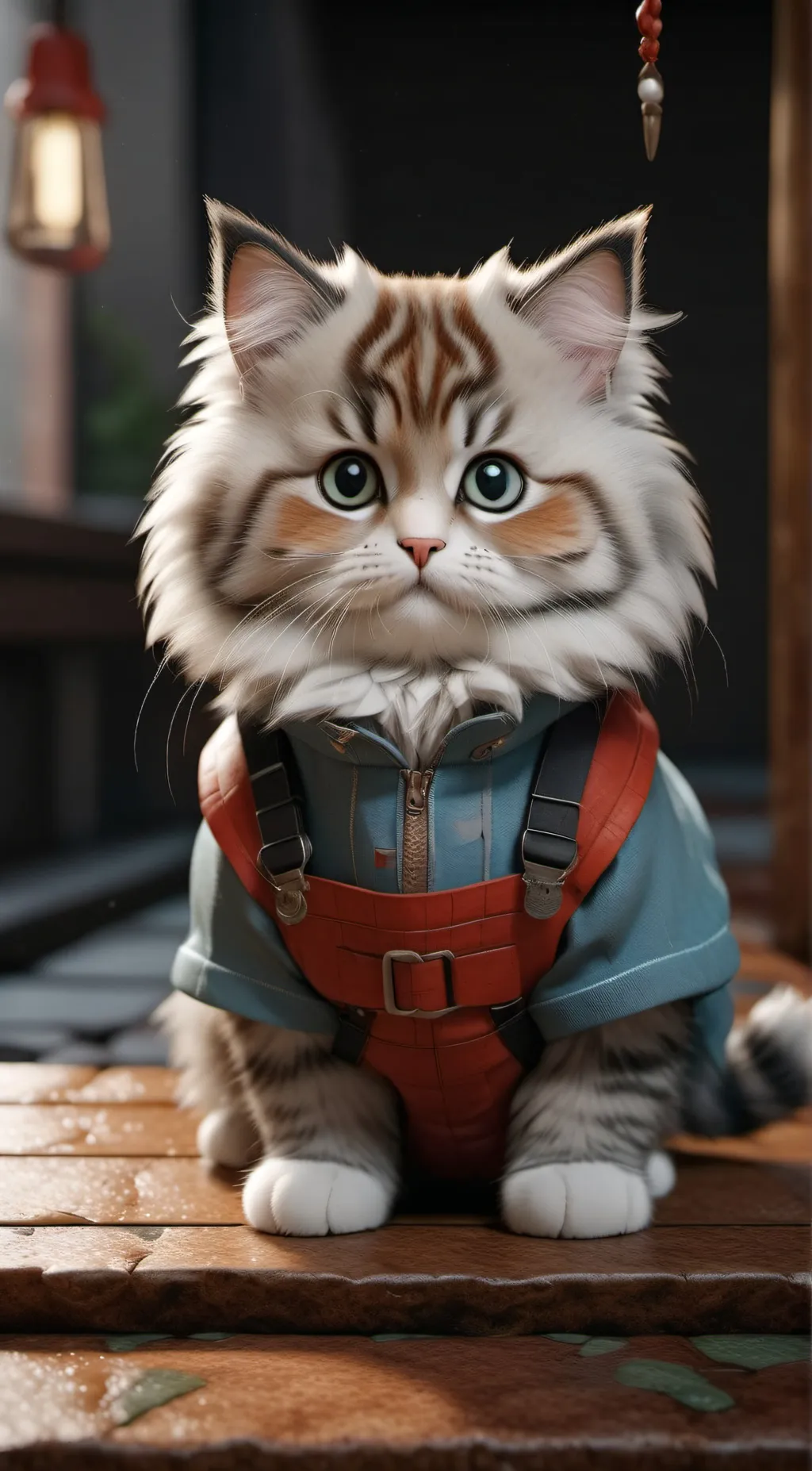 ai character: Katie cat background