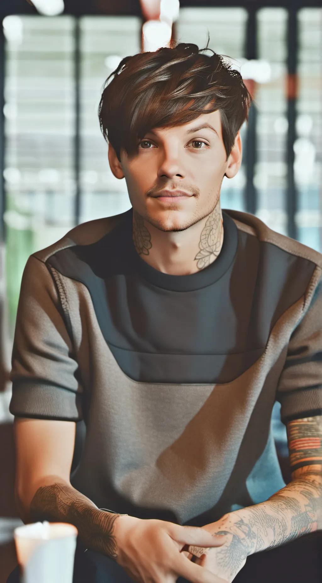 ai character: Louis Tomlinson  background