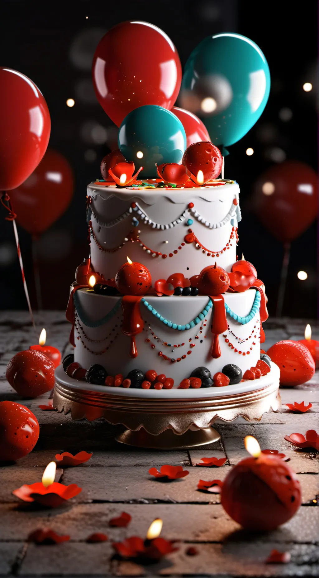 ai character: Happy birthday  background