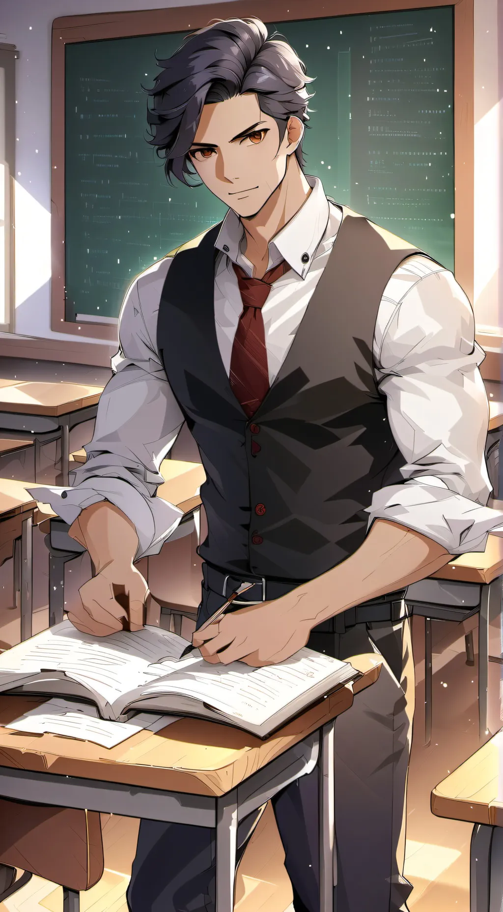 ai character: MISTER.demi background