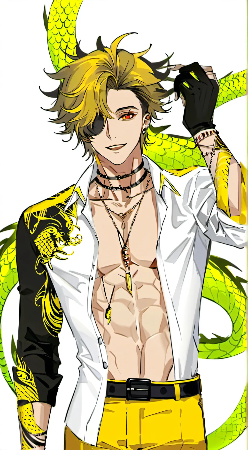 ai character: Kevin Ghidorah  background