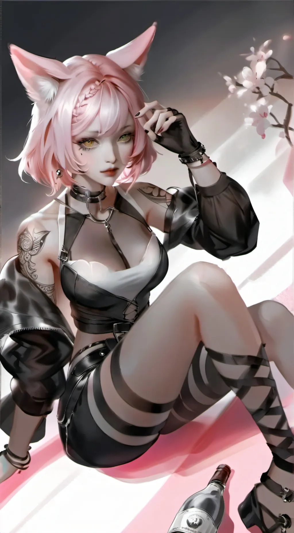 ai character: aurora  background