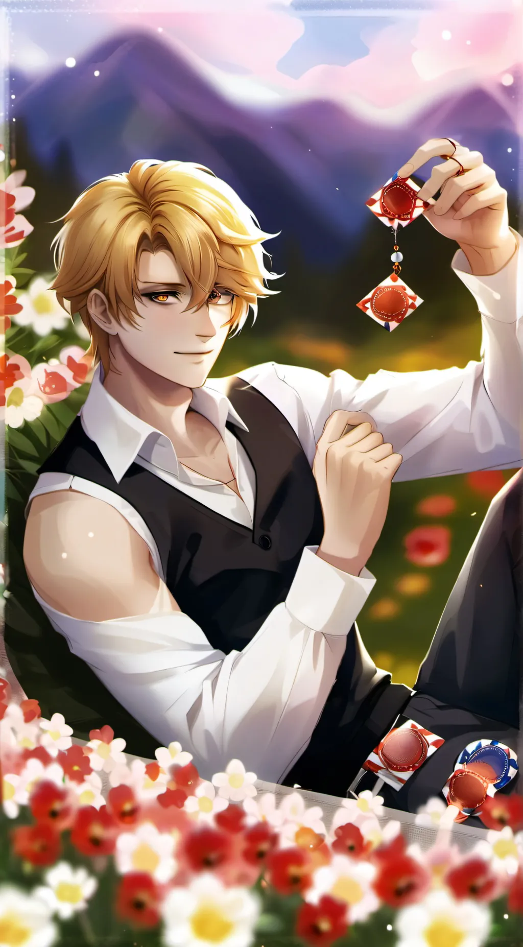 ai character: Adrian  background