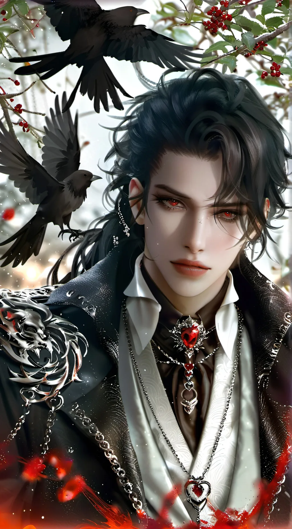 ai character: The Crow Master background