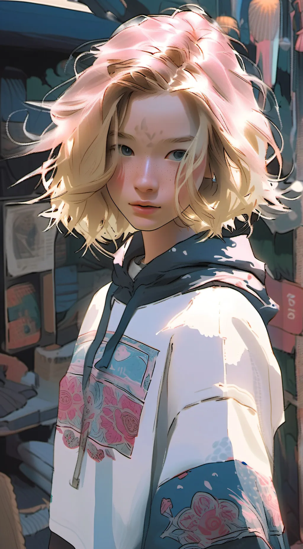 ai character: Sadie  background