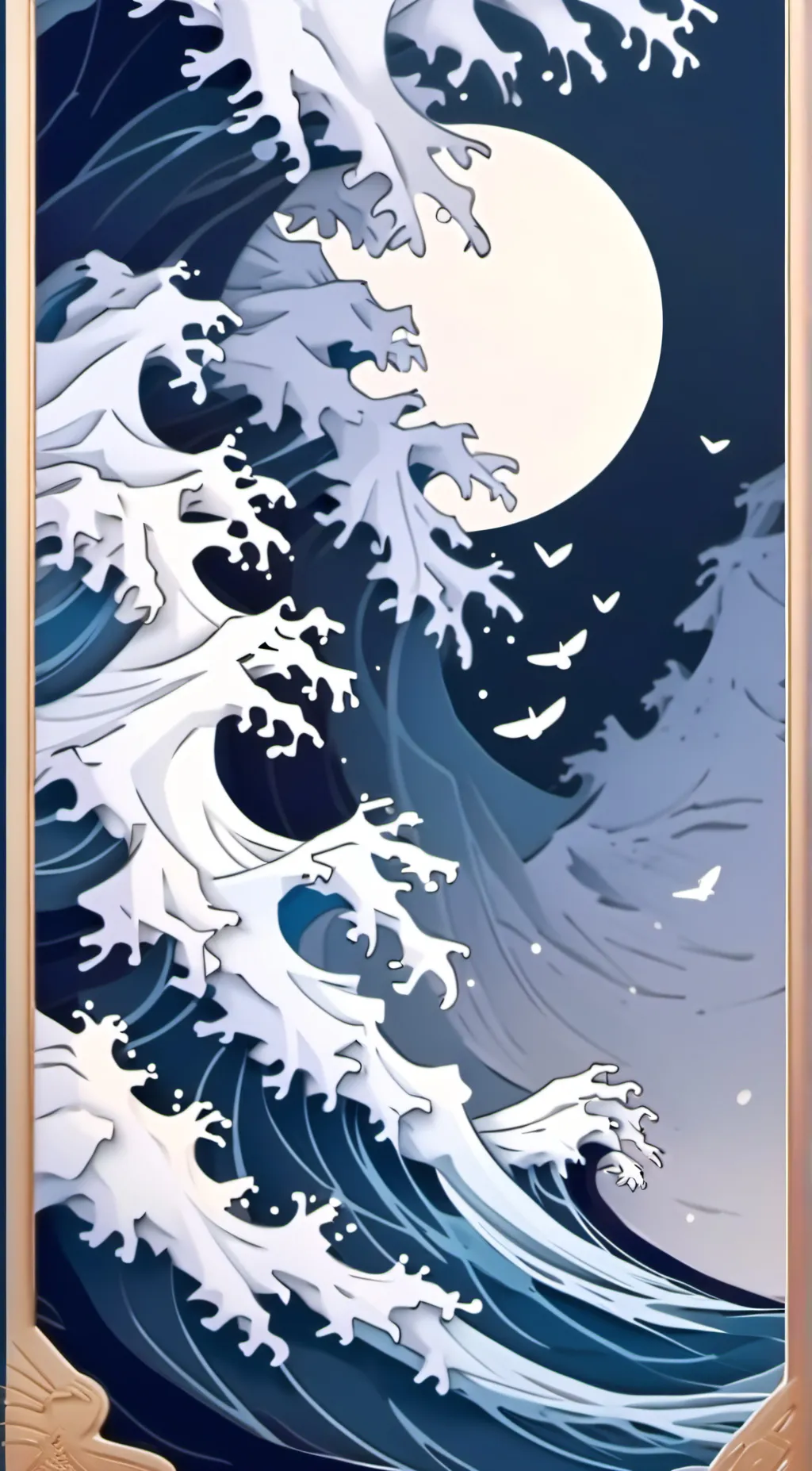 ai character: sans au mermaid background