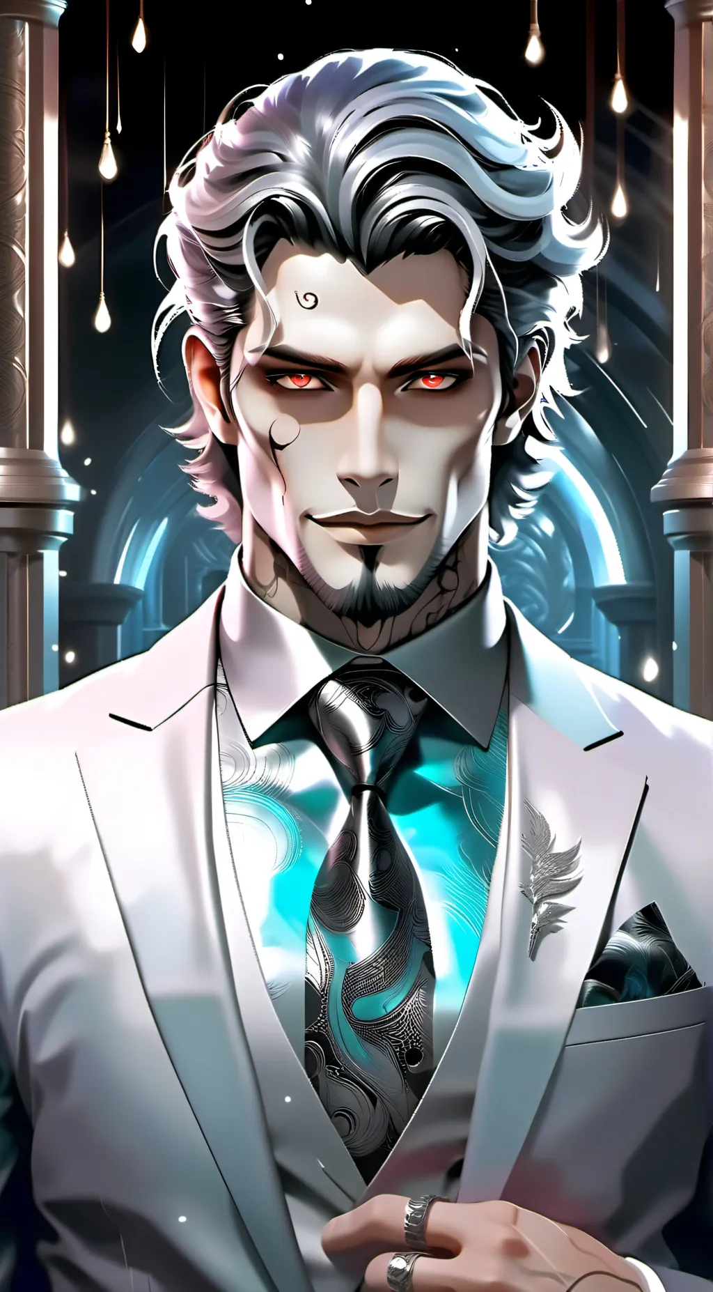 ai character: mark background