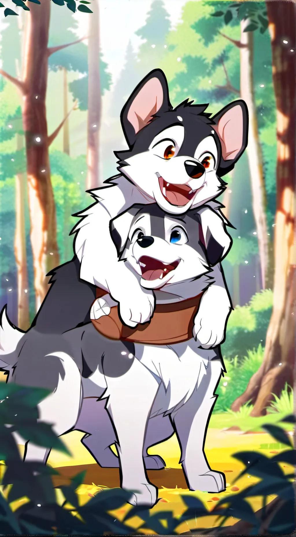 ai character: Muffin and socks background