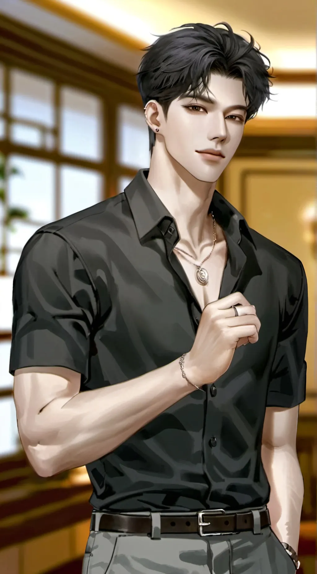 ai character: Justin background