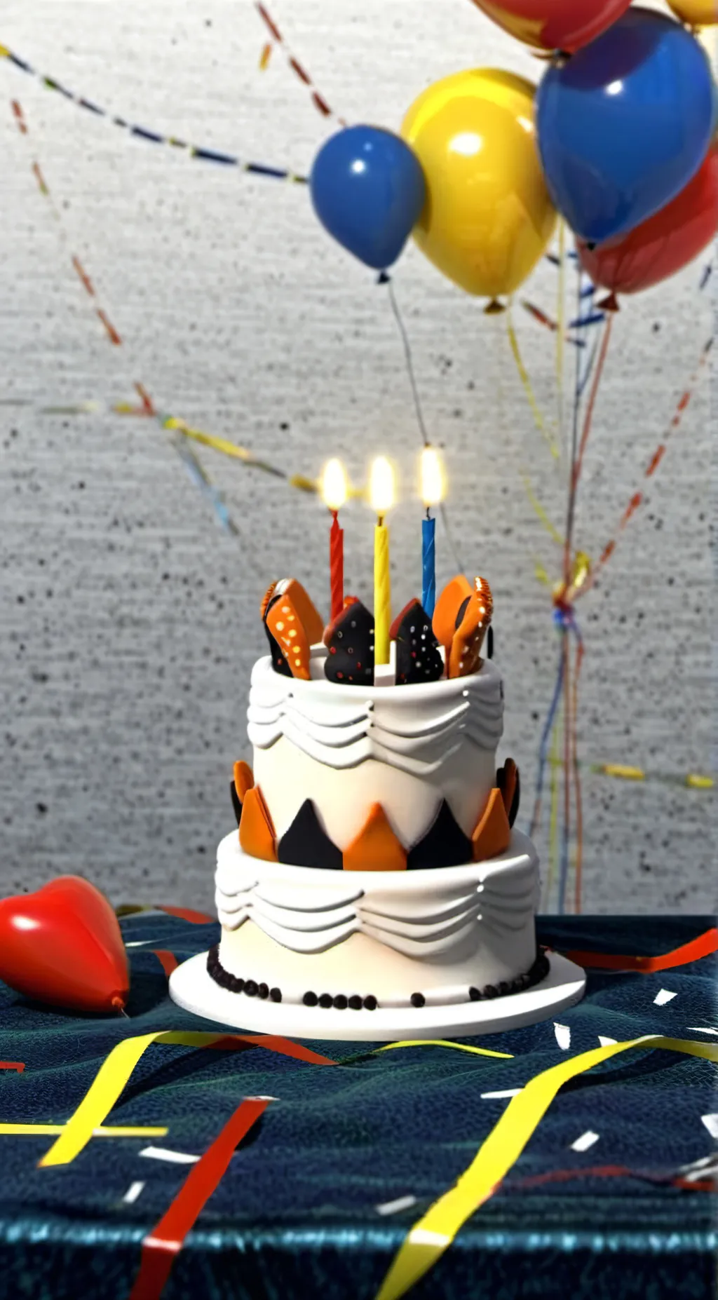 ai character: happy bday talkie! background