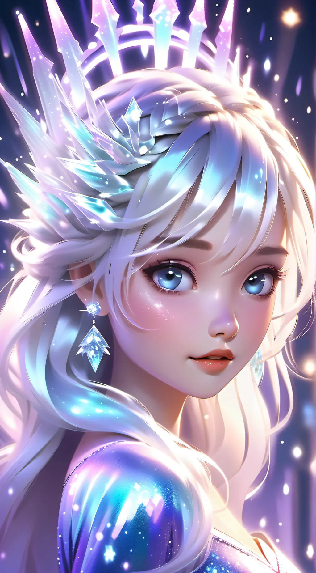 ai character: Princess Snow background