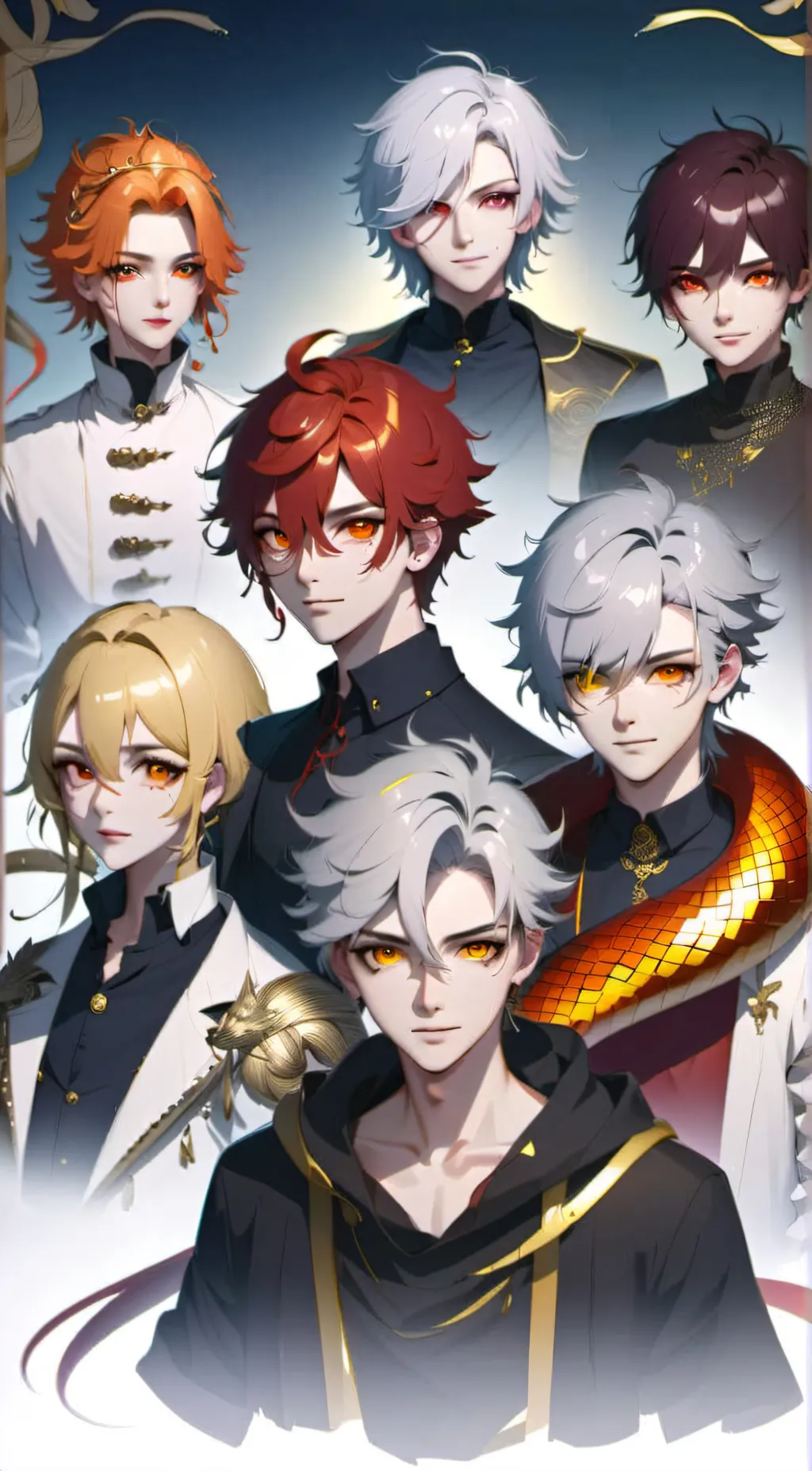 ai character: Iv,Li, Wil,Al background