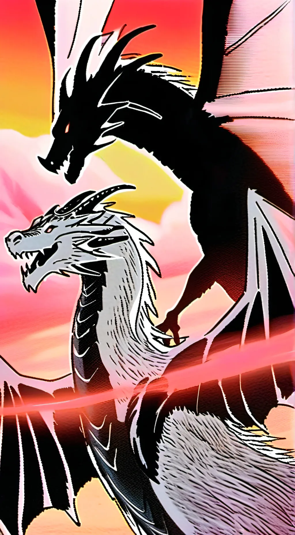 ai character: Winter and Moon background