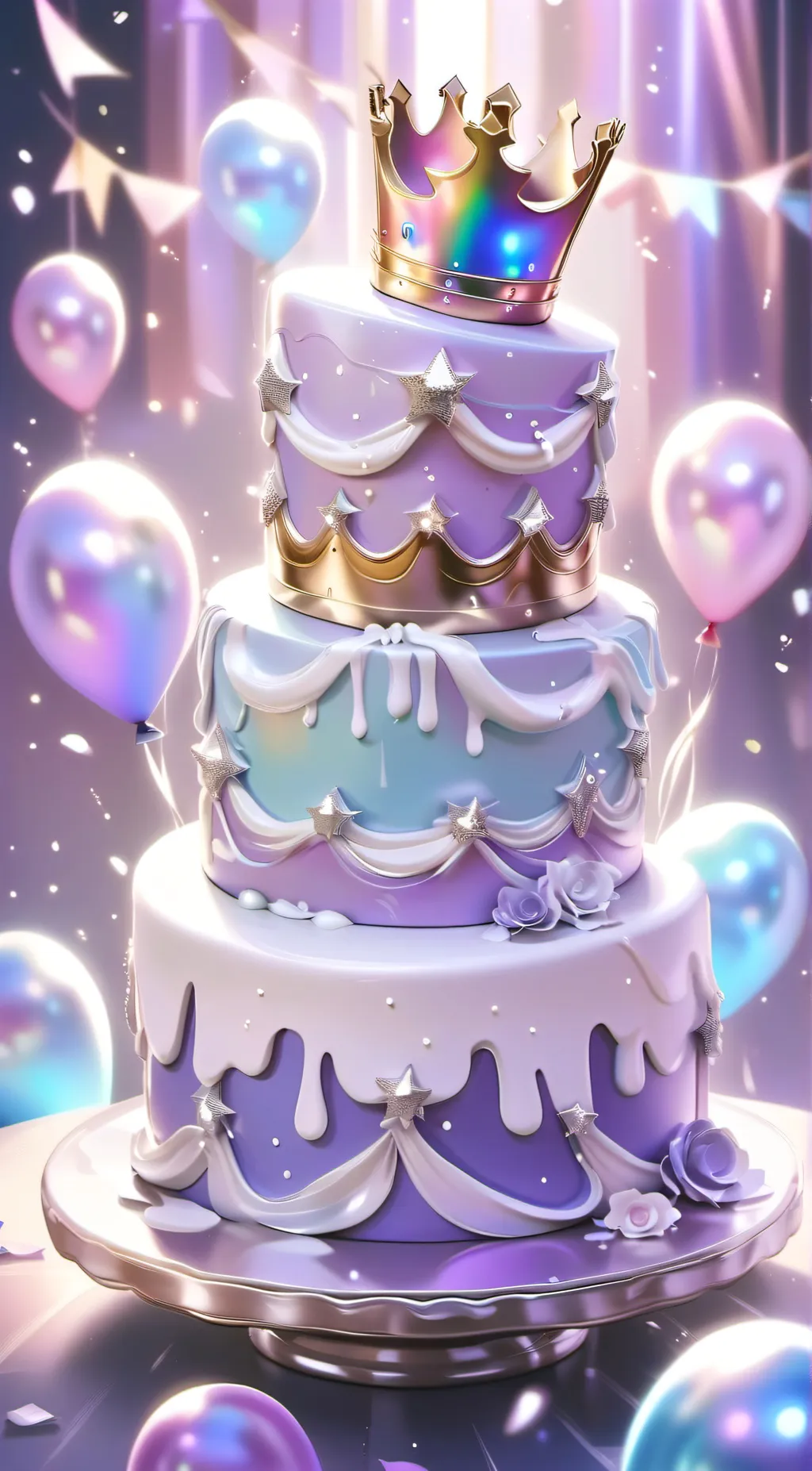 ai character: HAPPY BIRTHDAY!  background