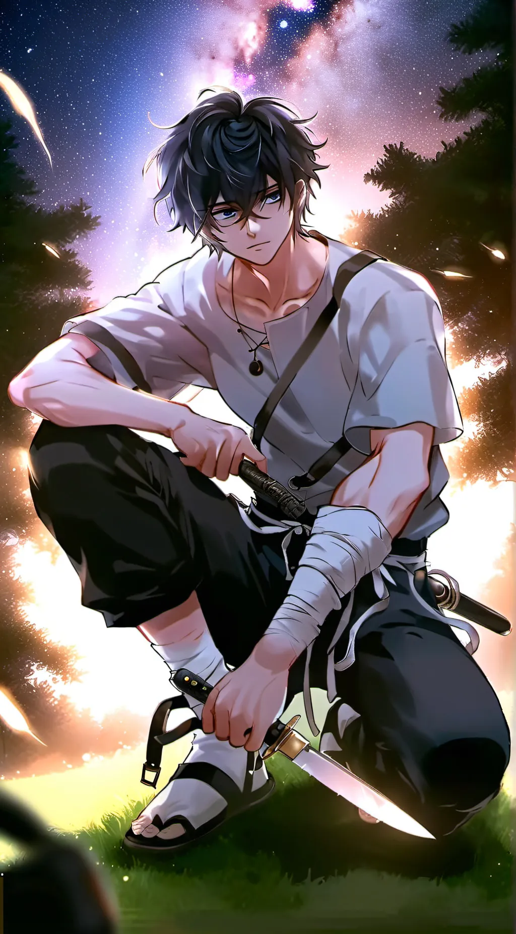 ai character: Shin  background