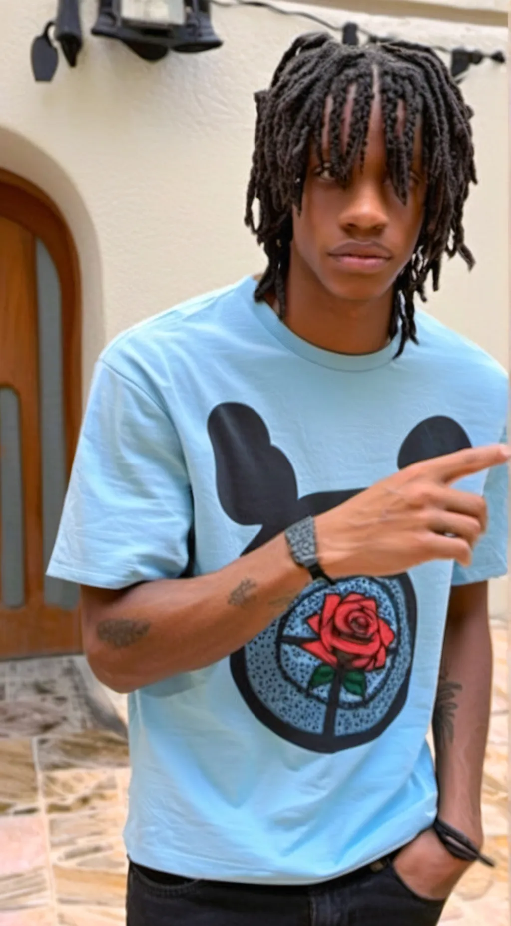 ai character: Derrick  background