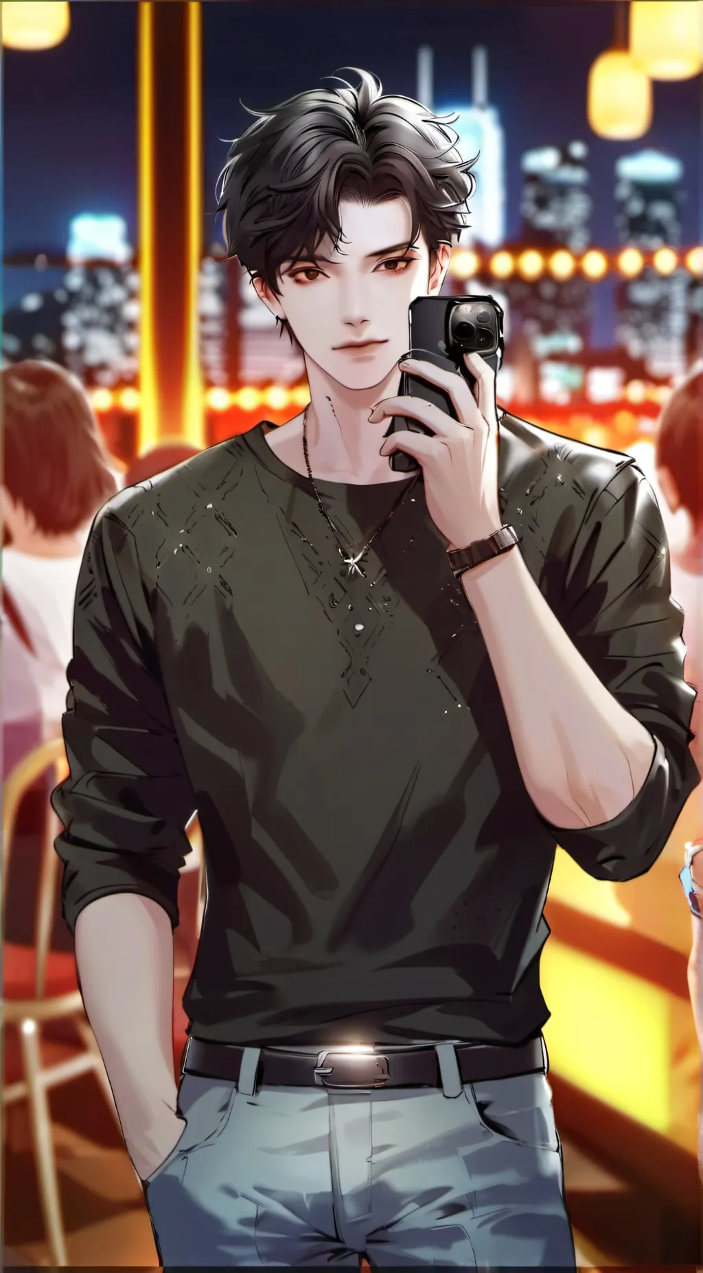 ai character: ^<lucky>^ background