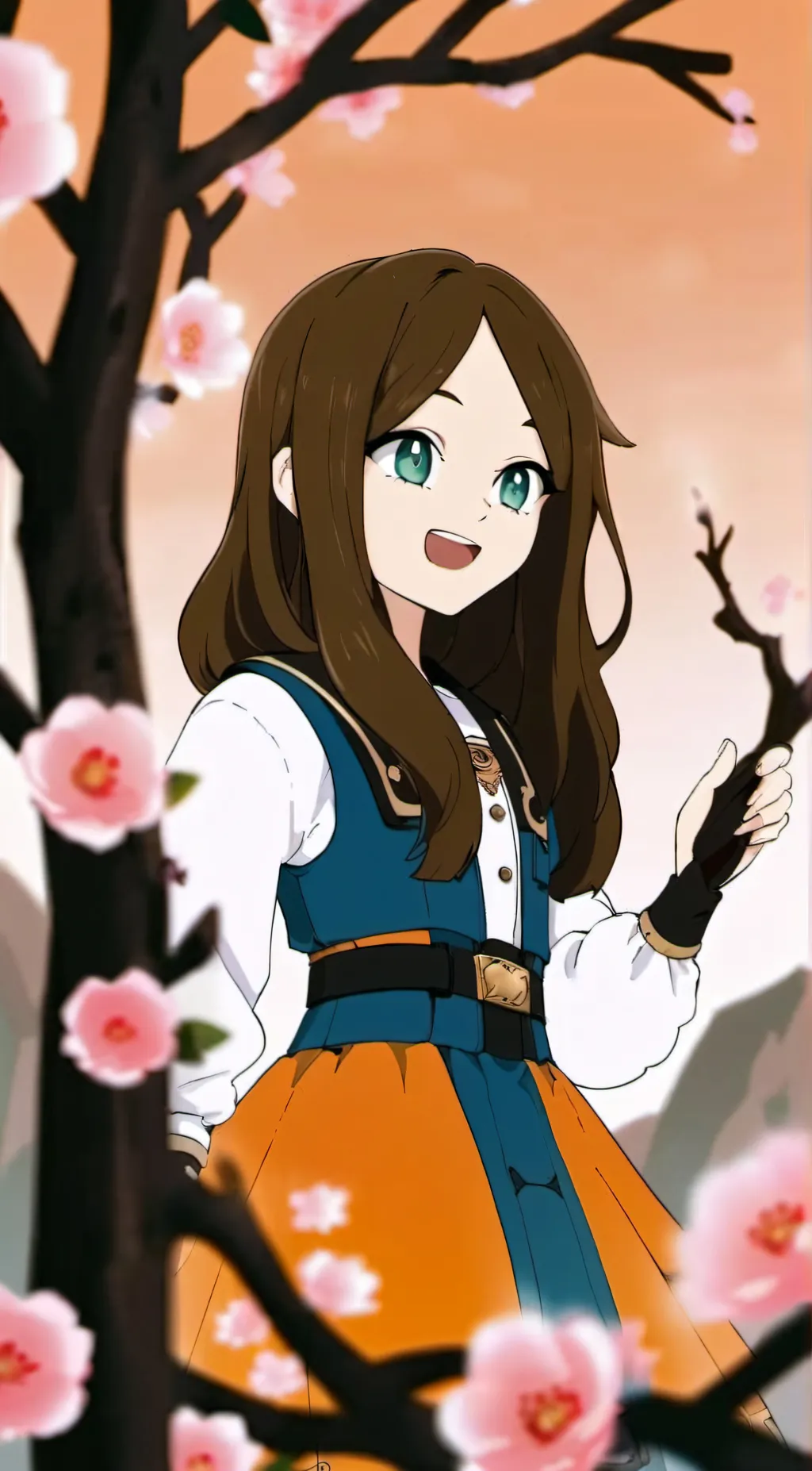 ai character: bella  background