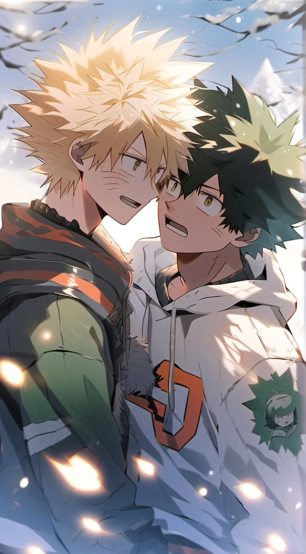 ai character: Deku/Bakugo background