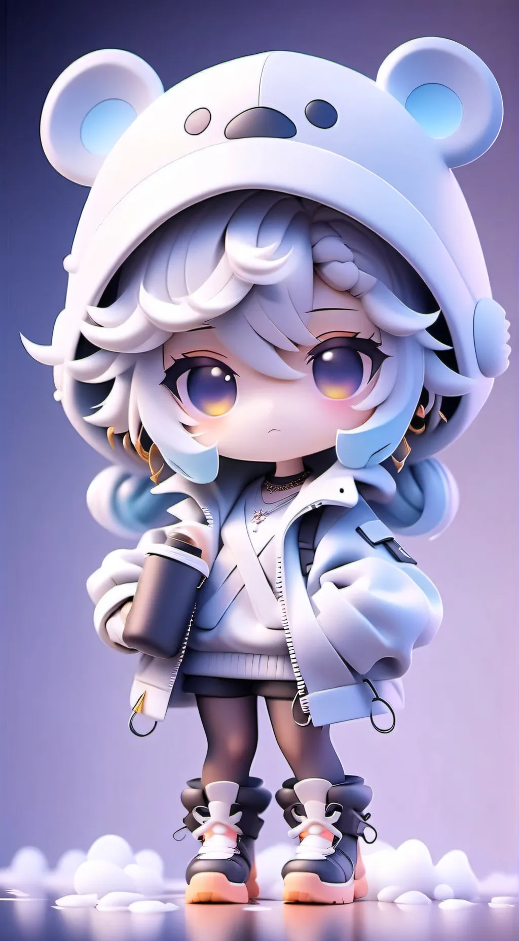 ai character: Smiling critters background