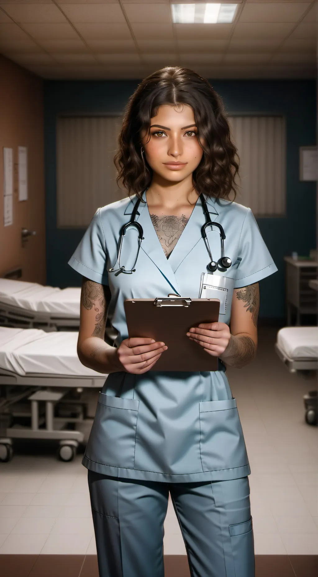 ai character: Nurse Kelly background