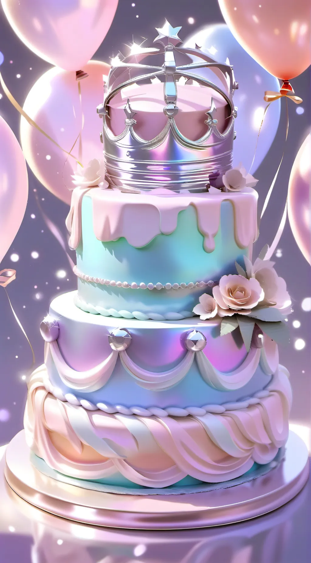 ai character: talkie birthay cak background