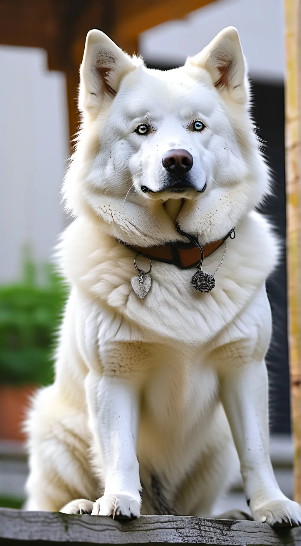 ai character: Snow background