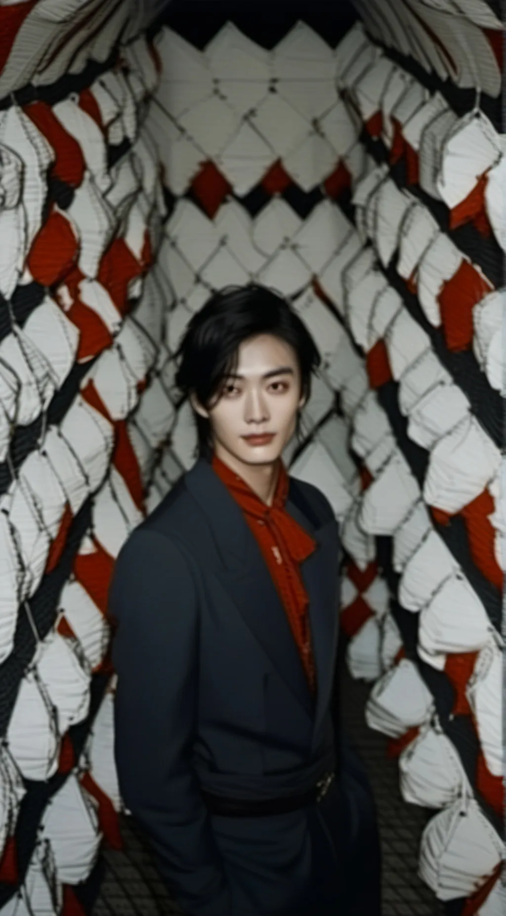 ai character: Hyunjin  background