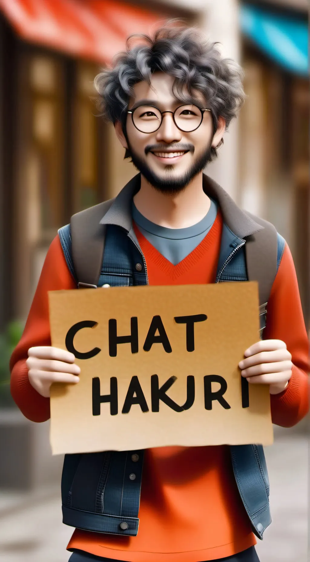 ai character: CHAT WITH HAKURA  background