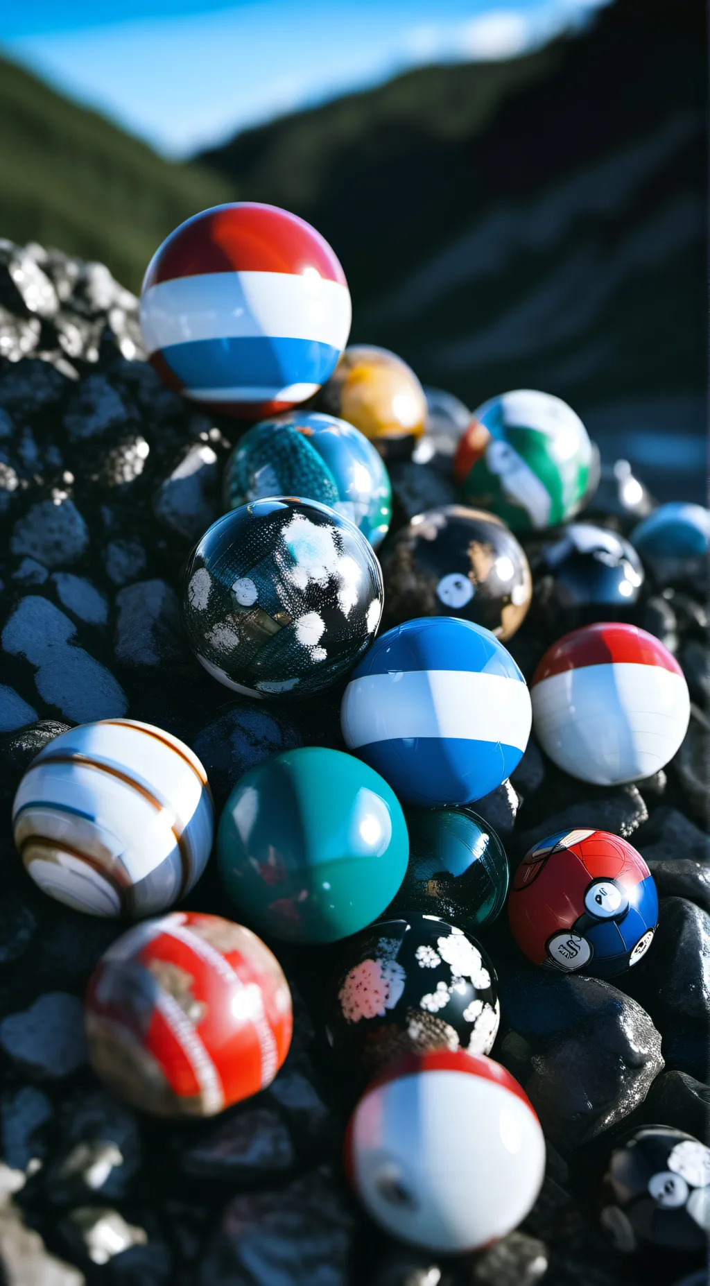 ai character: countryballs irl👍 background