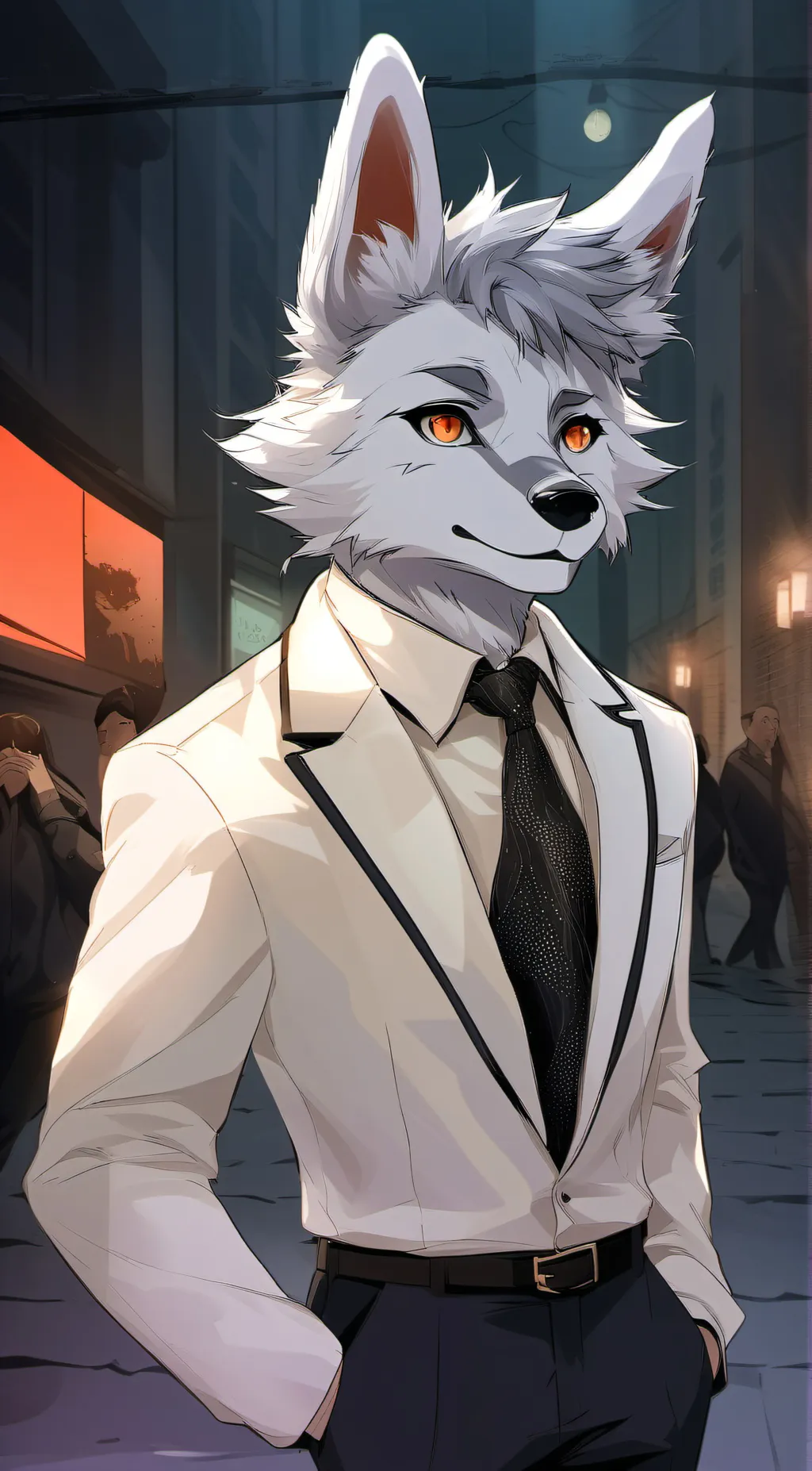 ai character: furry infection background