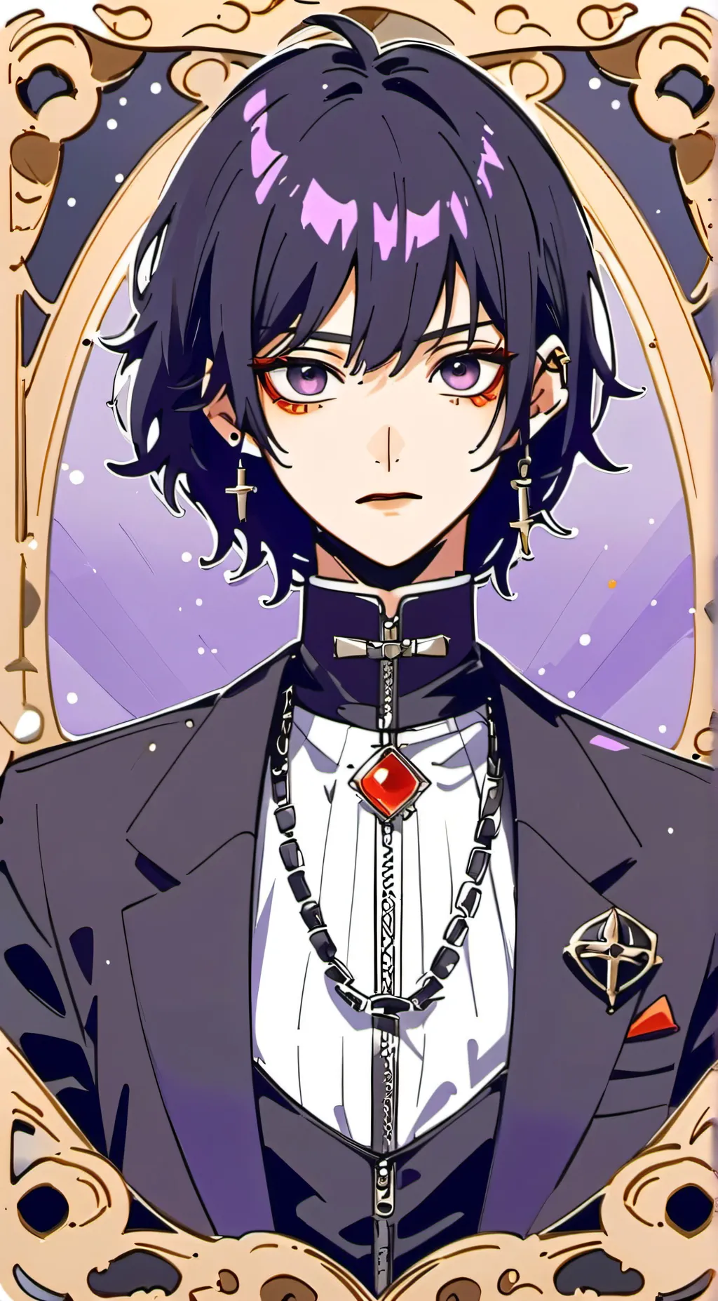 ai character: HigashikataKuroshi background